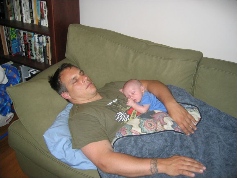 Gabe & Owen sleeping